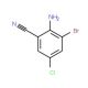 2-Amino-3-bromo-5-chlorobenzonitrile - chemical structure image