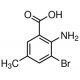 2-Amino-3-bromo-5-methylbenzoic acid (CAS 13091-43-5) - chemical structure image