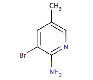 2-Amino-3-bromo-5-methylpyridine (CAS 17282-00-7) - chemical structure image