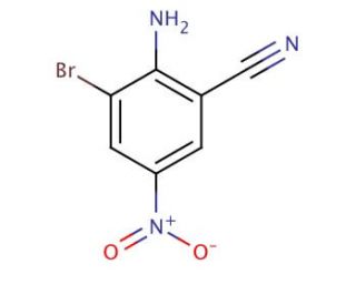 2-Amino-3-bromo-5-nitrobenzonitrile (CAS 17601-94-4) - chemical structure image