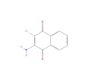 2-Amino-3-chloro-1,4-naphthoquinone (CAS 2797-51-5) - chemical structure image