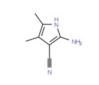 2-Amino-3-cyano-4,5-dimethylpyrrole (CAS 21392-51-8) - chemical structure image