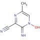 2-Amino-3-cyano-5-methylpyrazine-1-oxide (CAS 19994-56-0) - chemical structure image