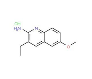 2-Amino-3-ethyl-6-methoxyquinoline hydrochloride (CAS 1172819-62-3) - chemical structure image