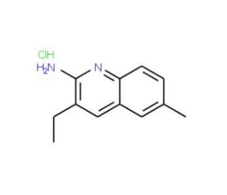 2-Amino-3-ethyl-6-methylquinoline hydrochloride (CAS 1170086-11-9) - chemical structure image