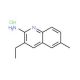 2-Amino-3-ethyl-6-methylquinoline hydrochloride (CAS 1170086-11-9) - chemical structure image