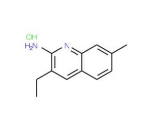 2-Amino-3-ethyl-7-methylquinoline hydrochloride (CAS 1171083-84-3) - chemical structure image