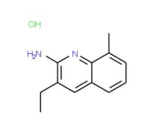 2-Amino-3-ethyl-8-methylquinoline hydrochloride (CAS 1172880-06-6) - chemical structure image