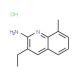 2-Amino-3-ethyl-8-methylquinoline hydrochloride (CAS 1172880-06-6) - chemical structure image