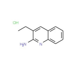 2-Amino-3-ethylquinoline hydrochloride (CAS 1170053-53-8) - chemical structure image