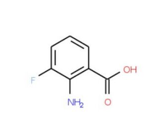 2-Amino-3-fluoro-benzoic acid (CAS 825-22-9) - chemical structure image