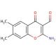 2-Amino-3-formyl-6,7-dimethylchromone (CAS 94978-87-7) - chemical structure image