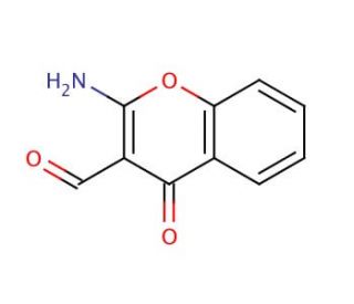 2-Amino-3-formylchromone (CAS 61424-76-8) - chemical structure image