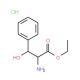 2-Amino-3-hydroxy-3-phenyl-propionic acid ethylester hydrochloride - chemical structure image