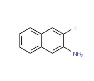 2-Amino-3-iodonaphthalene (CAS 116632-14-5) - chemical structure image