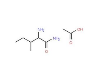 2-amino-3-methylpentanamide acetate - chemical structure image