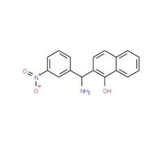 2-[Amino-(3-nitro-phenyl)-methyl]-naphthalen-1-ol (CAS 774538-71-5) - chemical structure image