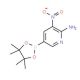 2-Amino-3-nitropyridine-5-boronic acid, pinacol ester (CAS 1032758-80-7) - chemical structure image
