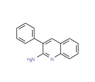 2-Amino-3-phenylquinoline (CAS 36926-84-8) - chemical structure image