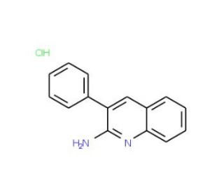 2-Amino-3-phenylquinoline hydrochloride (CAS 33543-40-7) - chemical structure image