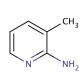2-Amino-3-picoline 的分子结构, CAS编号: 1603-40-3 2-Amino-3-picoline (CAS 1603-40-3) - chemical structure image