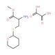 2-Amino-3-(tetrahydro-pyran-2-ylsulfanyl)-propionic acid methyl ester, oxalate - chemical structure image