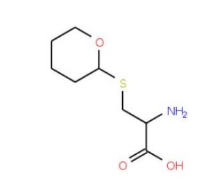 2-Amino-3-(tetrahydro-pyran-2-ylsulfanyl)-propionic acid - chemical structure image