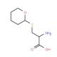 2-Amino-3-(tetrahydro-pyran-2-ylsulfanyl)-propionic acid - chemical structure image