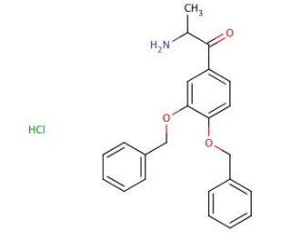 2-Amino-3&prime;,4&prime;-dibenzyloxypropiophenone Hydrochloride - chemical structure image