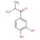 2-Amino-3′,4′-dihydroxypropiophenone (CAS 19490-60-9) - chemical structure image