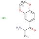 2-Amino-3′,4′-dimethoxypropiophenone Hydrochloride (CAS 90253-98-8) - chemical structure image