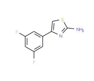 2-Amino-4-[(3,5-difluoro)phenyl]-1,3-thiazole - chemical structure image