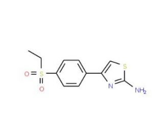 2-Amino-4-[(4-ethylsulfonyl)phenyl]-1,3-thiazole - chemical structure image