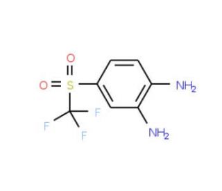 2-amino-4-[(trifluoromethyl)sulfonyl]phenylamine (CAS 2355-16-0) - chemical structure image