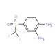 2-amino-4-[(trifluoromethyl)sulfonyl]phenylamine (CAS 2355-16-0) - chemical structure image
