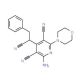 2-amino-4-(1-cyano-2-phenylethyl)-6-morpholin-4-ylpyridine-3,5-dicarbonitrile - chemical structure image