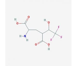 2-amino-4-(2,2,2-trifluoro-1-hydroxyethyl)pentanedioic acid - chemical structure image