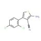 2-Amino-4-(2,4-dichlorophenyl)thiophene-3-carbonitrile - chemical structure image