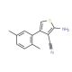 2-Amino-4-(2,5-dimethylphenyl)thiophene-3-carbonitrile - chemical structure image