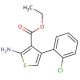 2-Amino-4-(2-chloro-phenyl)-thiophene-3-carboxylic acid ethyl ester (CAS 325724-66-1) - chemical structure image