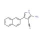 2-Amino-4-(2-naphthyl)-1H-pyrrole-3-carbonitrile - chemical structure image