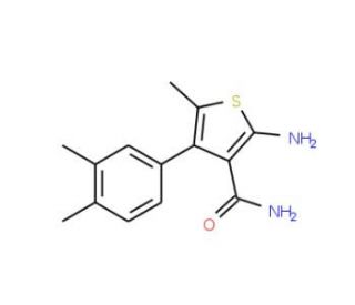 2-Amino-4-(3,4-dimethylphenyl)-5-methylthiophene-3-carboxamide - chemical structure image