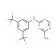 2-Amino-4-[3,5-bis(trifluoromethyl)phenyl]-amino-1,3,5-triazine (CAS 66088-50-4) - chemical structure image