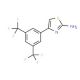 2-Amino-4-(3,5-bis(trifluoromethyl)phenyl)thiazole (CAS 284665-40-3) - chemical structure image