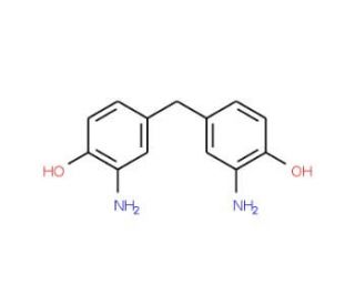 2-Amino-4-(3-amino-4-hydroxybenzyl)phenol - chemical structure image