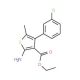 2-Amino-4-(3-chloro-phenyl)-5-methyl-thiophene-3-carboxylic acid ethyl ester (CAS 350989-54-7) - chemical structure image