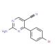 2-Amino-4-(4-bromophenyl)-5-pyrimidinecarbonitrile (CAS 749885-93-6) - chemical structure image