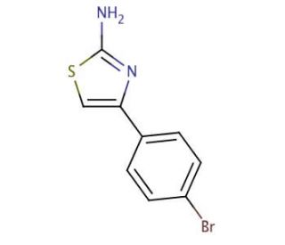 2-Amino-4-(4-bromophenyl)thiazole (CAS 2103-94-8) - chemical structure image