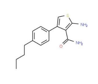 2-Amino-4-(4-butylphenyl)thiophene-3-carboxamide - chemical structure image