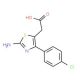 [2-Amino-4-(4-chloro-phenyl)-thiazol-5-yl]-acetic acid - chemical structure image